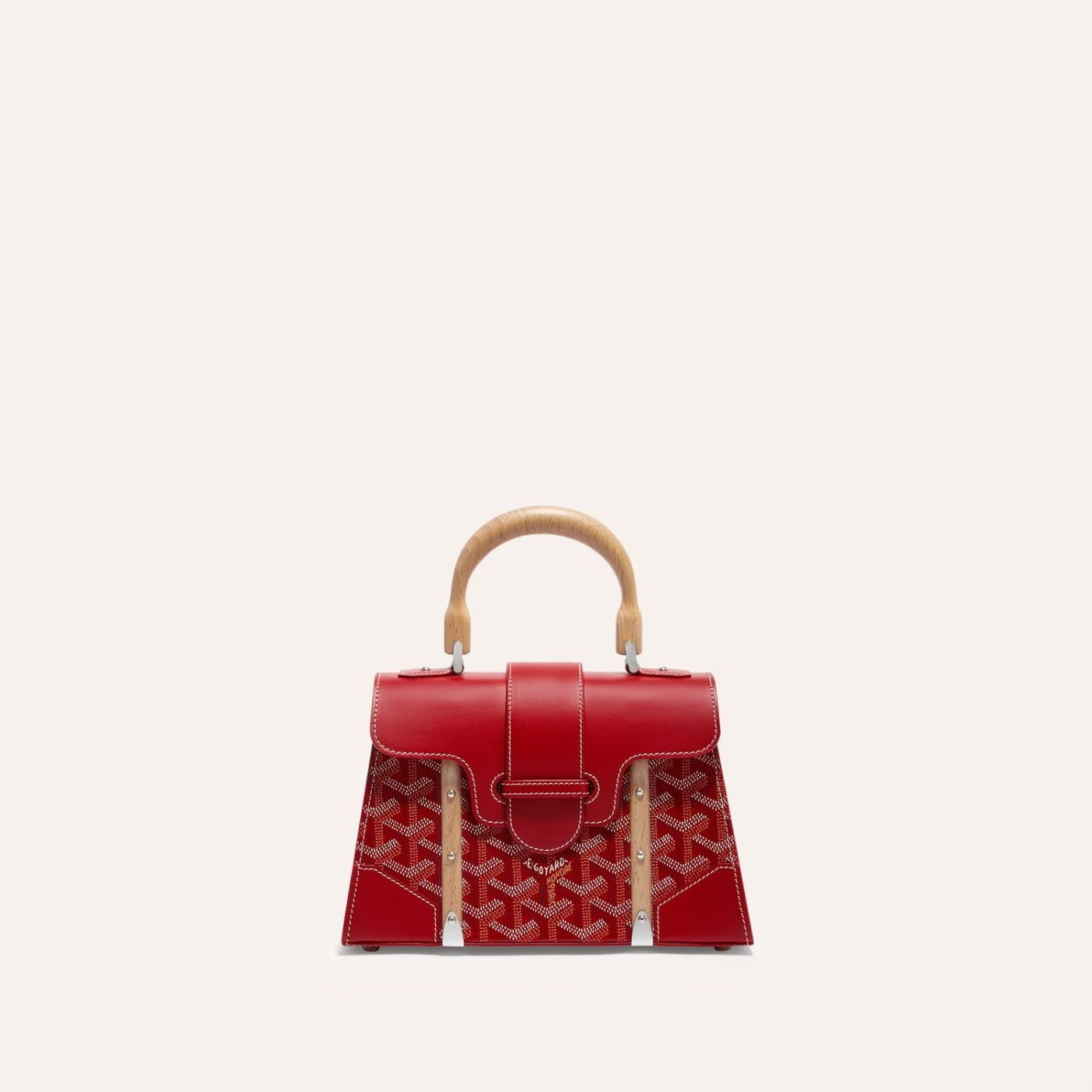 Goyard Saigon Structured Mini Bag Red - Image 2